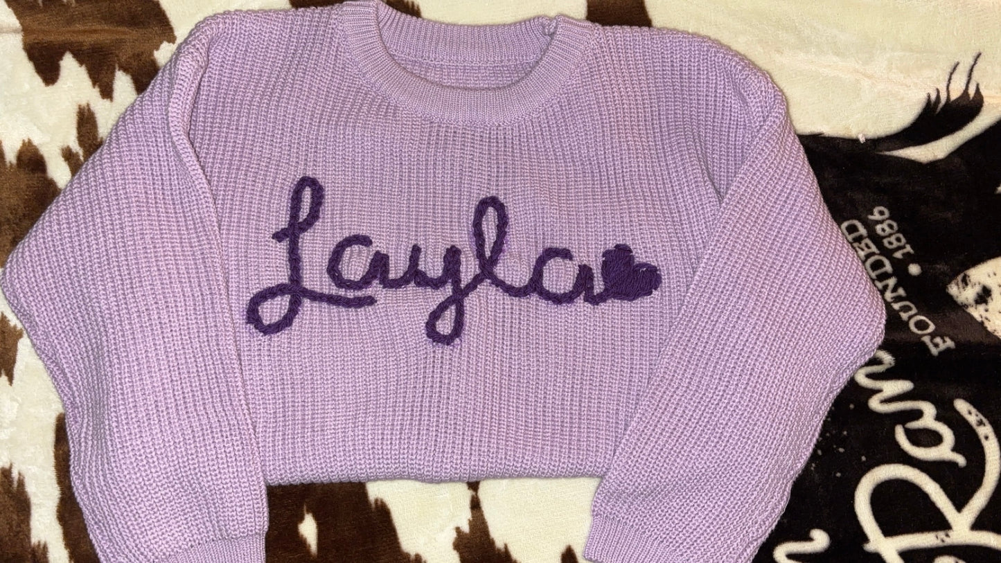 Kids Name Sweater